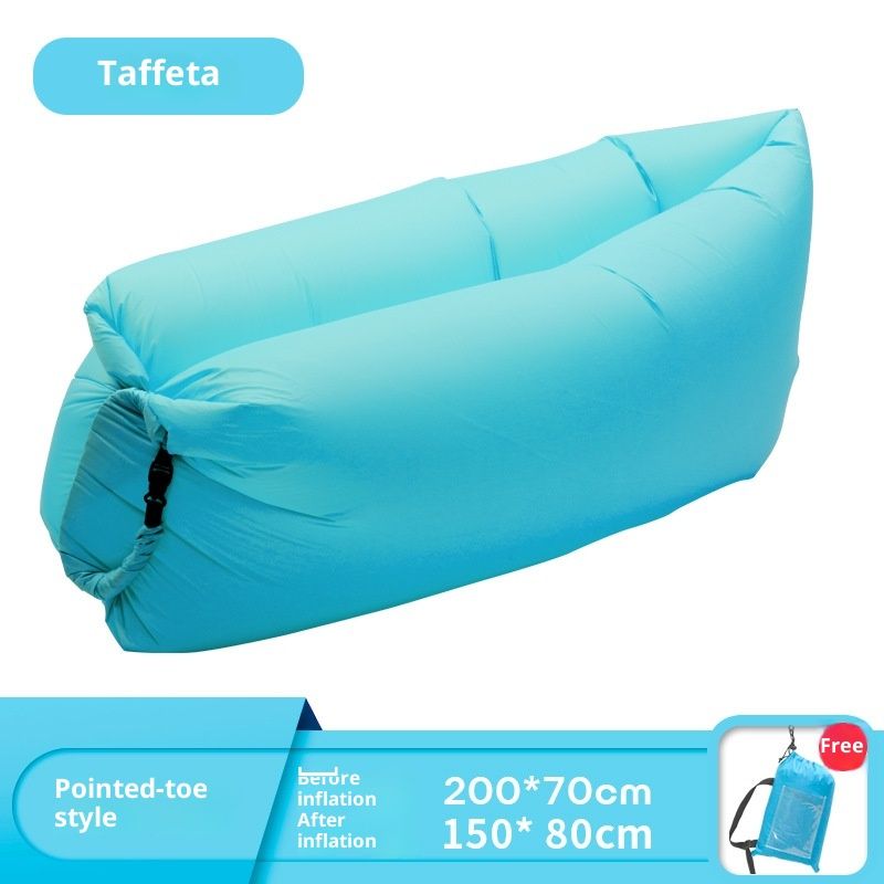Inflatable Sun Lounger, Air Sofa, Hammock, Portable, Waterproof and Leak-Proof, Ideal for Backyard, Beach, Travel, Camping, Picnics and Music Festivals（sky blue） - Image 5