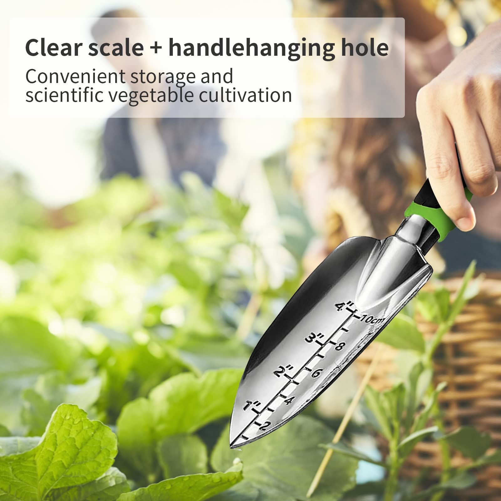 Gardening Hand Tool Set 3 Pack - Heavy Duty Gardening Kit with Non-Slip Soft Ergonomic Handle, Great Garden Gift for Women Men[aluminum alloy] - Image 4