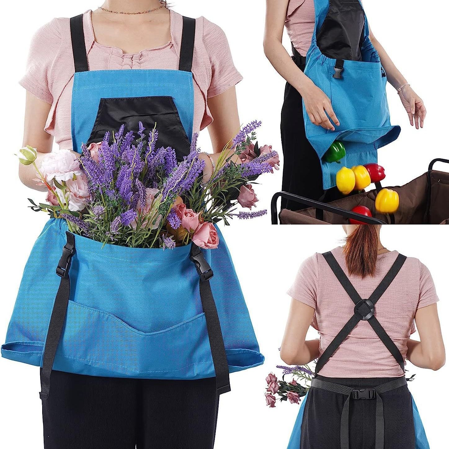 Apple Picking Bag - Waterproof Fruit Storage Apron Pouch for Outdoor Orchard, Farm, Garden, Heavy Duty - Image 3
