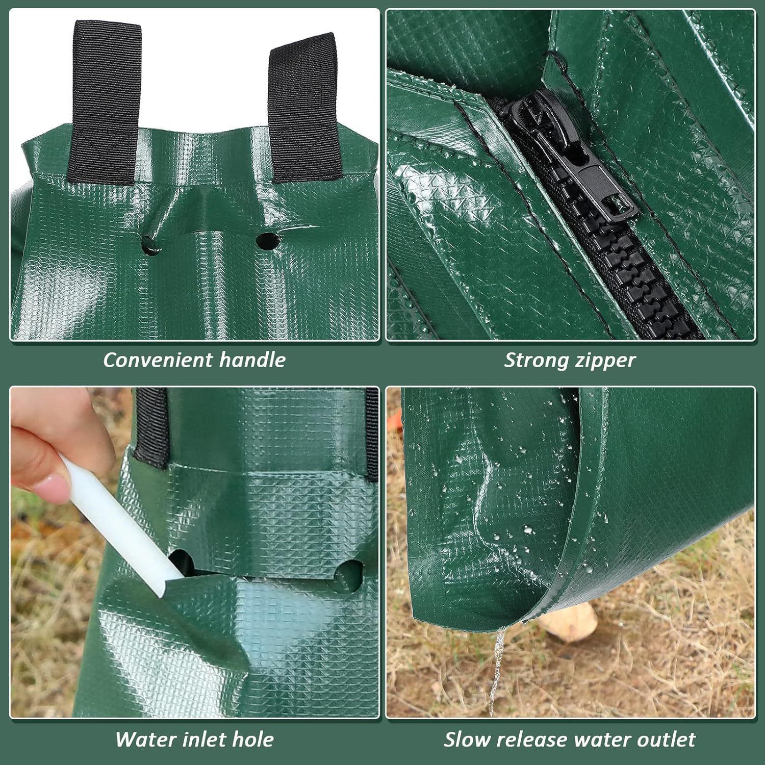 Tree Watering Bags Slow Release, 20 Gallon Drip Irrigation Bag Waterer Globe Soaker for New Plant Trees Trunk 。 (1 Pcs) - Image 5