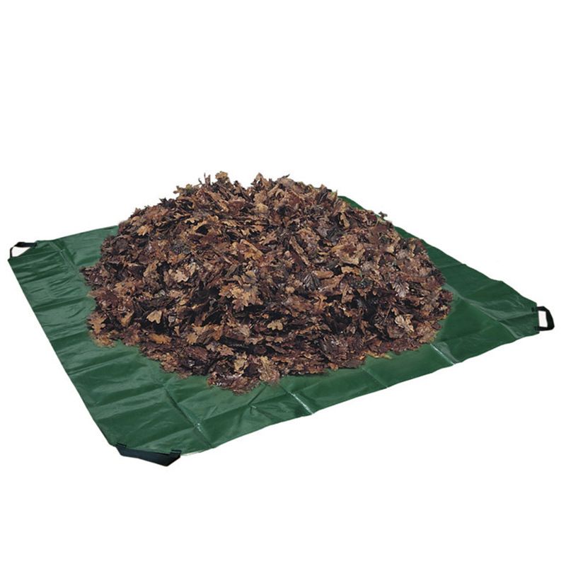 Goods Drawstring Tarp -1.98x1.98m Extra Strength for Easy Clean Ups - Forms into Bag - Best Leaf Tarp - Useful for Covering Bikes, Furniture, Etc. - Image 3