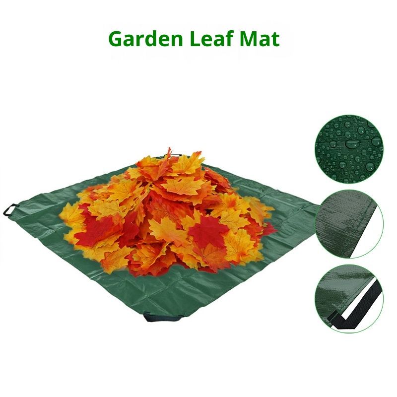 Goods Drawstring Tarp -1.98x1.98m Extra Strength for Easy Clean Ups - Forms into Bag - Best Leaf Tarp - Useful for Covering Bikes, Furniture, Etc. - Image 5
