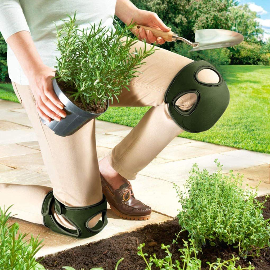 Gardening Knee Pads Ultra Thick Memory Foam Braces Kneepads for Gardener Cleaning Kneeling Scrubbing Floors Work Pruning,Expand size 48 * 21cm (Army Green) - Image 5