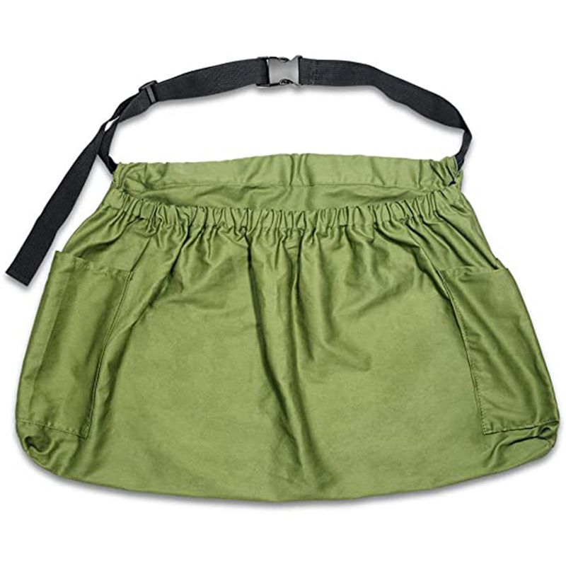 Harvest & Weeding Waist Apron with Pockets | Berry Picker/Garden Apron/Foraging Bag for Harvest - Vegetables, Fruits - Image 1