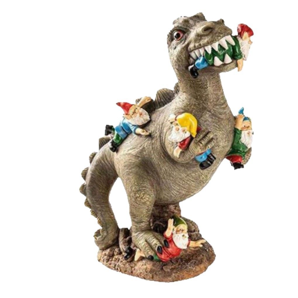 Garden Gnomes Statues Yard Decorations Outdoor Garden Decor, Dinosaur Gnomes Garden Statues, Patio, Lawn Ornament, Gardening Gifts for Women for Housewarming - Image 1