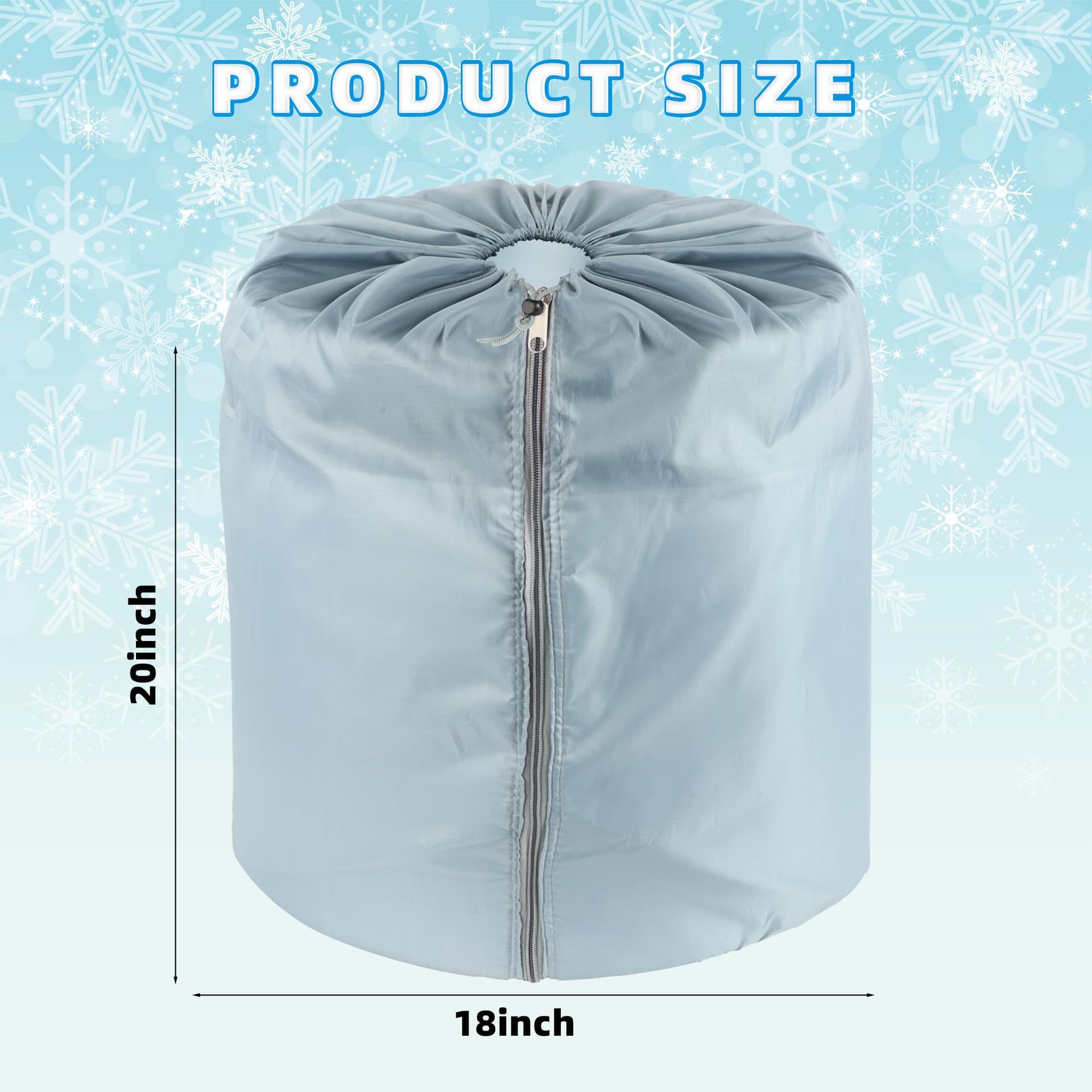 2-Pack Plant Pot Covers for Winter Freeze Protection - Frost Protection Cover for Outdoor Plants & Shrubs (grey) - Image 5
