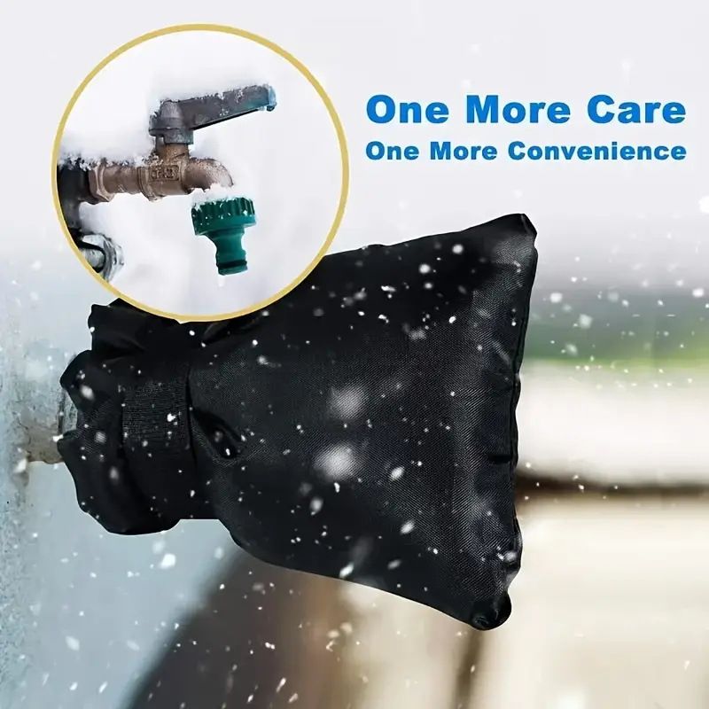 Outdoor Faucet Cover,Outside Freeze Proof Covers for Winter,4Pcs  Spigot Cover,Freeze Miser,Outlet Insulation,Garden Hose Bib Cover Socks,Antifreeze Protection Water Faucet Cap - Image 3