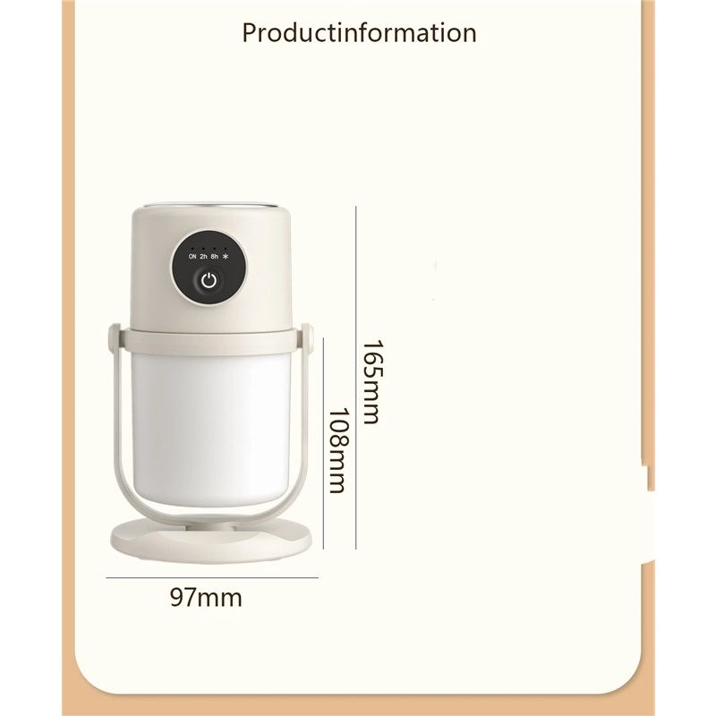 Portable Small Humidifier - Cold Mist Humidifier with 360° Rotating Stand, Stepless Dimming Warm Night Light, 2/8 H Timer Function, Mini humidifier for Bedroom, Plants, Office, and Car - Image 5