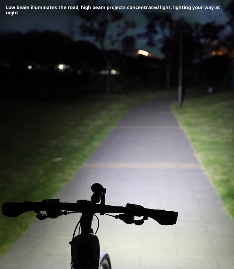 1200 Lumens Bike Light for Night Riding, USB-C Rechargeable Bike Headlight, Aluminium Alloy Waterproof Bike Front Light,LED Bike Light - Image 5