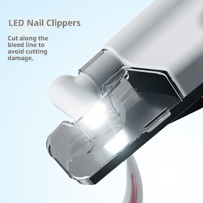 Cat Nail Clippers & Dog Nail Clippers Trimmers for Large Medium Small Dogs Cats Claw Trimmer Quick Sensor and Safety Guard USB Rechargeable with LED Lights Dogs Nail Trimmer - Image 2