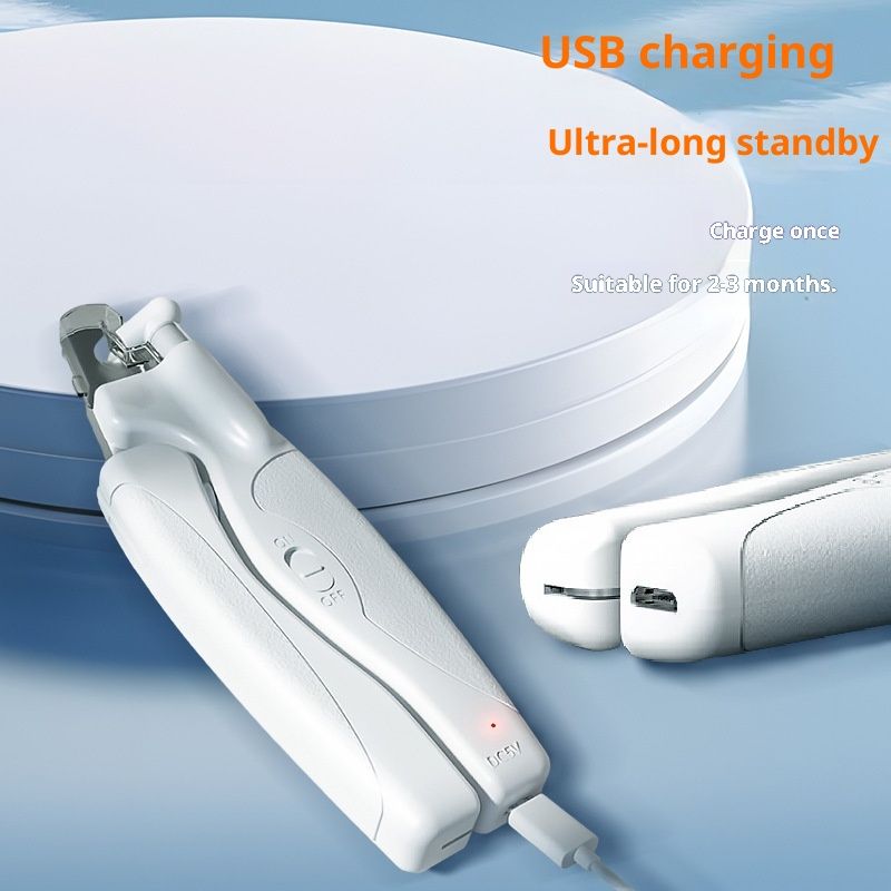 Cat Nail Clippers & Dog Nail Clippers Trimmers for Large Medium Small Dogs Cats Claw Trimmer Quick Sensor and Safety Guard USB Rechargeable with LED Lights Dogs Nail Trimmer - Image 3