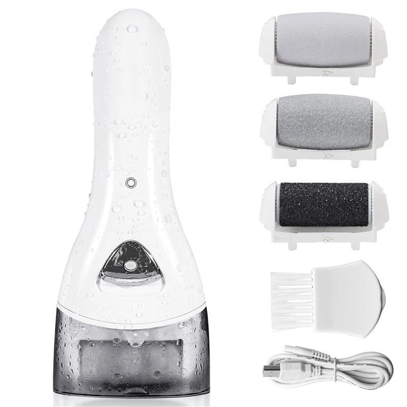 Electric Foot Callus Removers Rechargeable, Portable Electronic Foot File Pedicure Tools, Electric Callus Remover Foot Scrubber（white)（17*6.6*4cm） - Image 2