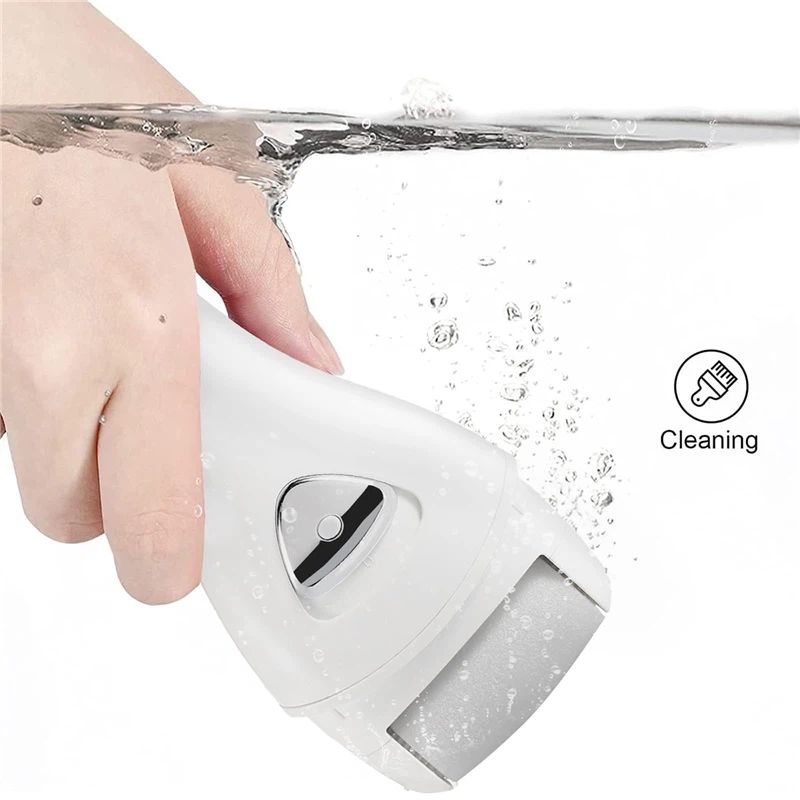 Electric Foot Callus Removers Rechargeable, Portable Electronic Foot File Pedicure Tools, Electric Callus Remover Foot Scrubber（white)（17*6.6*4cm） - Image 3