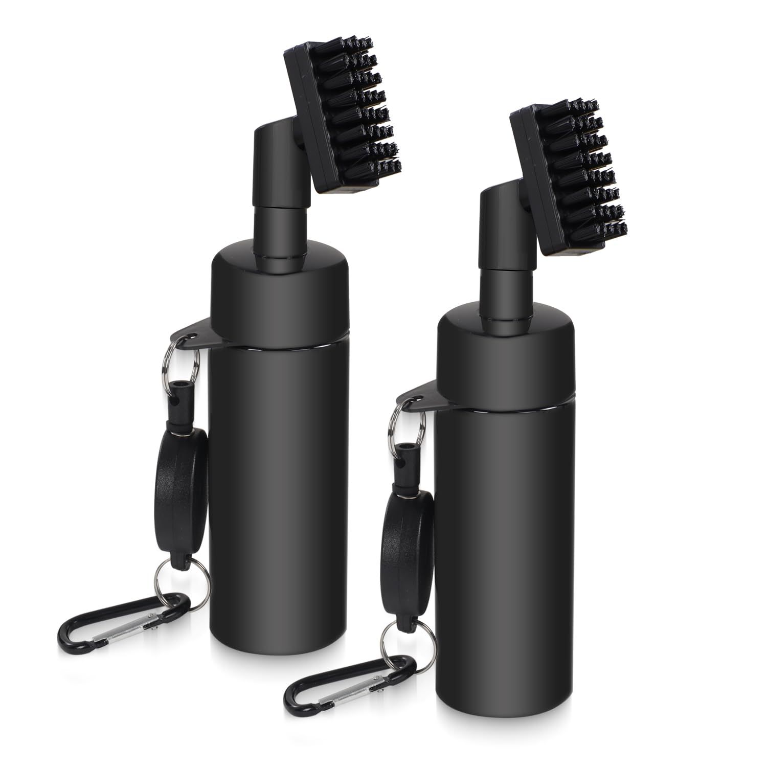 Golf Club Cleaner Brush, Golf Water Brush with Spray Bottle Holdsof Water, Golf Club Cleaning Kit -  Essential Golf Accessories for Men, 2pcs black - Image 1