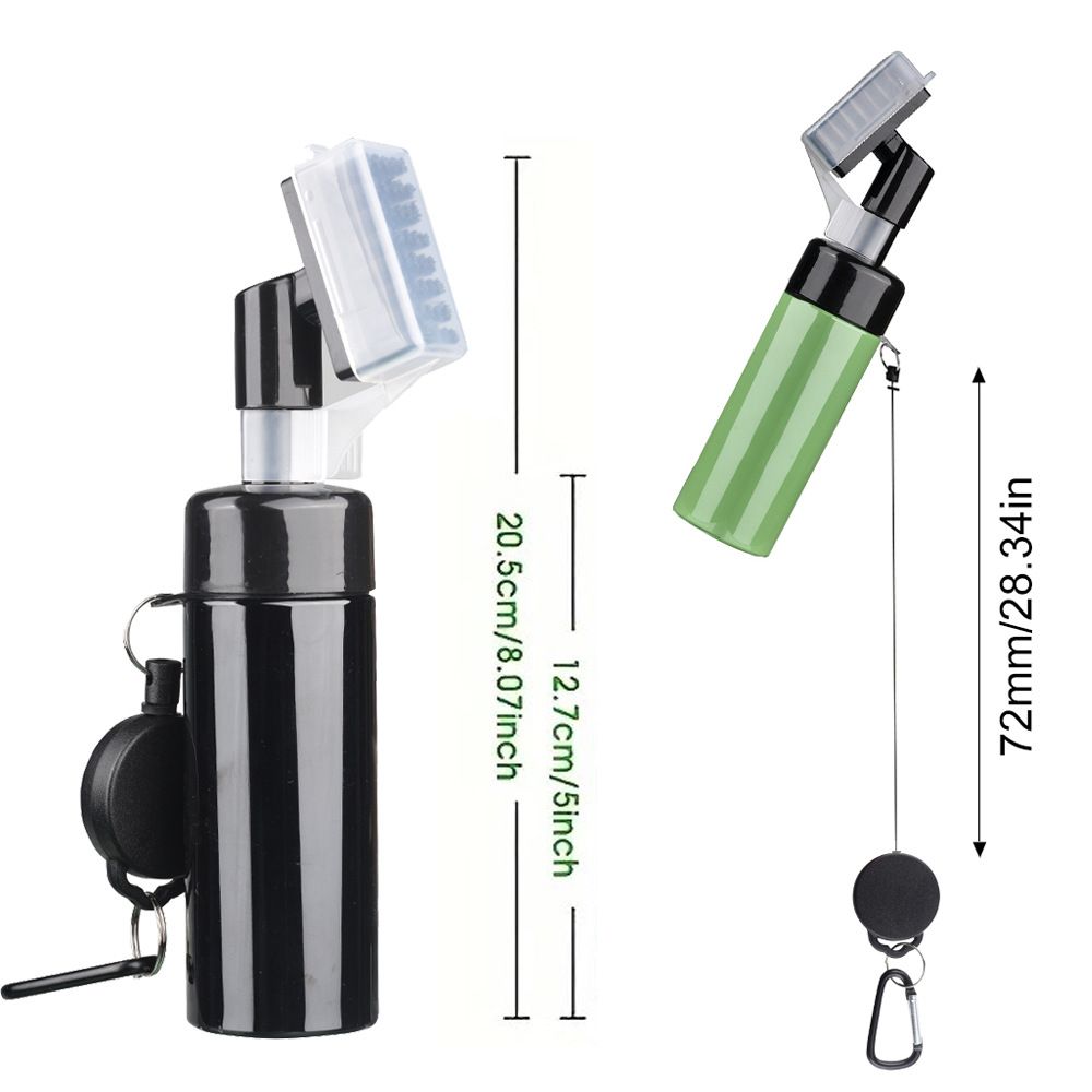 Golf Club Cleaner Brush, Golf Water Brush with Spray Bottle Holdsof Water, Golf Club Cleaning Kit -  Essential Golf Accessories for Men, 2pcs black - Image 5