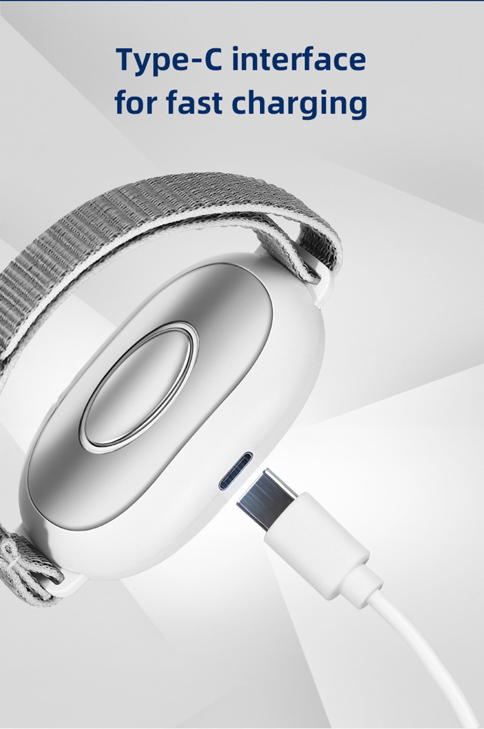 Handheld Sleep Aid Device, Anxiety Device, Relief Anxiety Help Sleep, Promotes Rest, USB Rechargeable white - Image 3