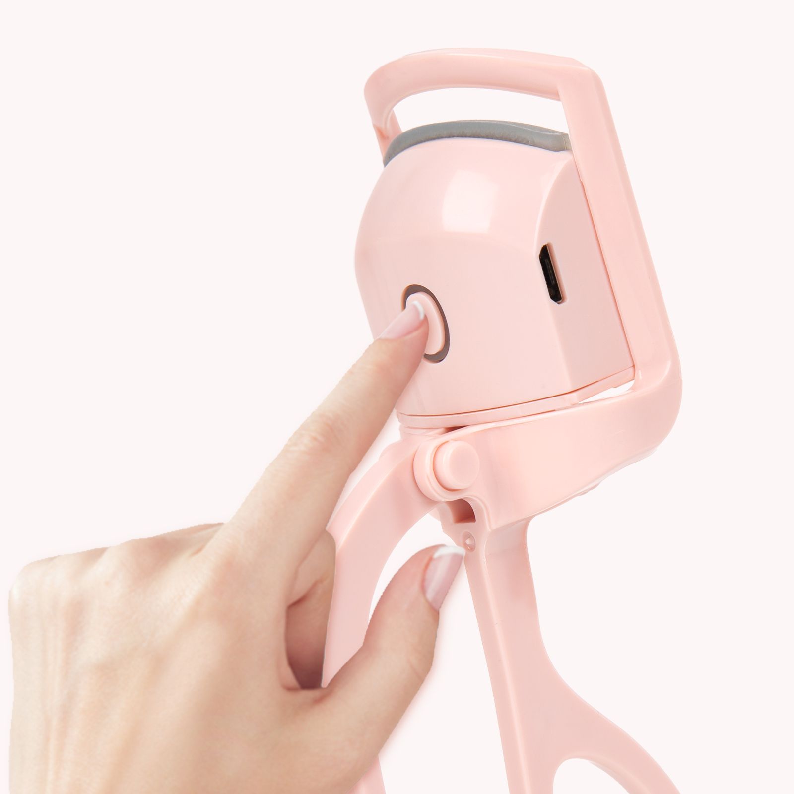 Electric Heated Eyelash Curler for Women – USB Rechargeable Heated Lash Curler with Quick Heat-Up, Multi-Temp Settings, 24H Natural Curl, Anti-Scald Silicone, Portable Makeup Tool, Pink - Image 5