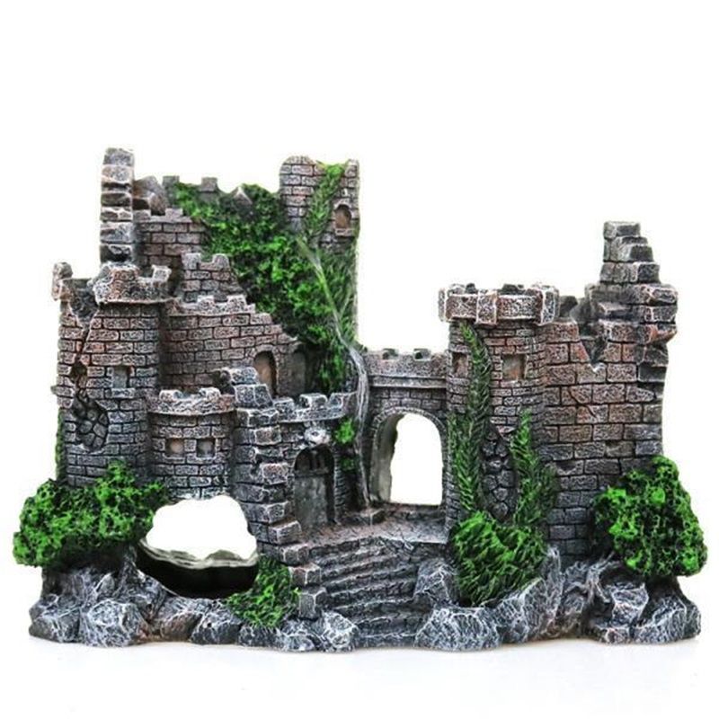 Aquarium Decorations- Castle Fish Tank Decorations for Aquatic Pets to Breed Play and Rest Fish Decorations for Tank - Image 1