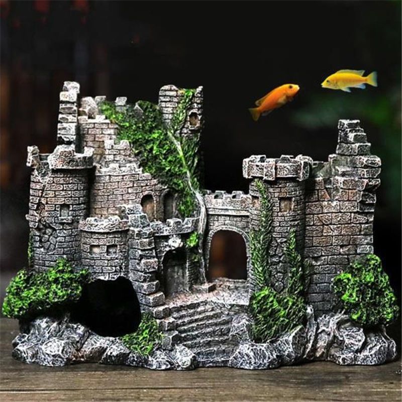Aquarium Decorations- Castle Fish Tank Decorations for Aquatic Pets to Breed Play and Rest Fish Decorations for Tank - Image 2
