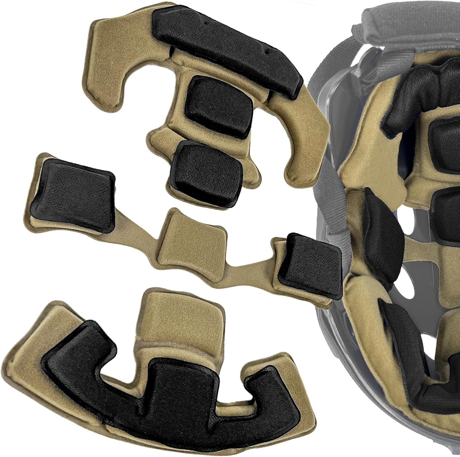 Universal Outdoor Internal Replacement Memory Foam Pad Padding Inserts Protective Mat Kits Set Accessories Compatible for Helmet - Image 2