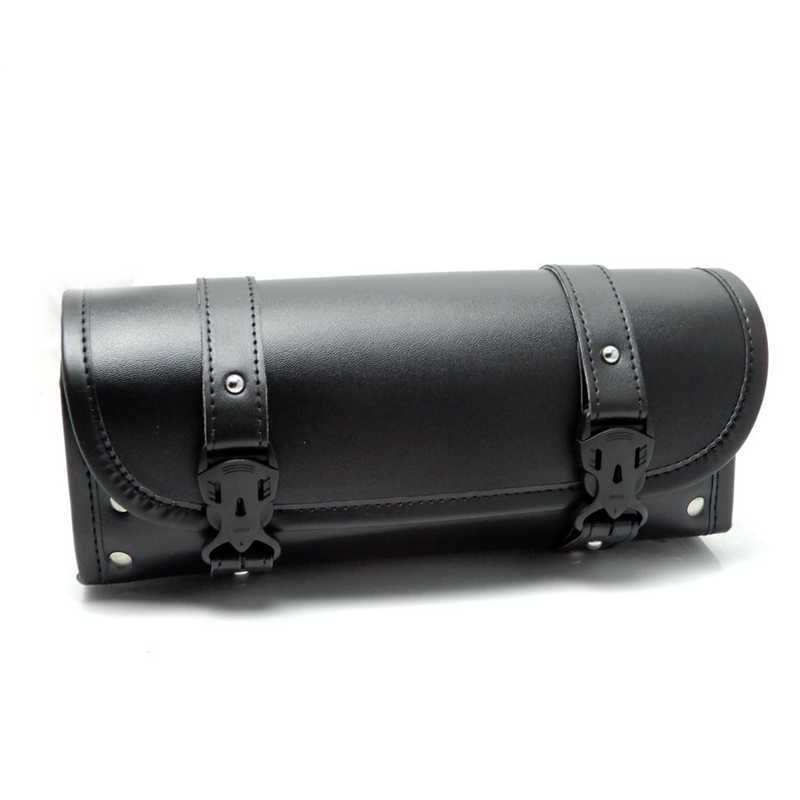 Motorcycle Handlebar Bag,Car Accessories Motorcycle Tool Bag,Pu Leather Motorcycles Fork Bag,Autobikes Side Bag with Straps,Motorcycles Bag,Autobike Storage Bag,Suitable for Most Autobike - Image 1