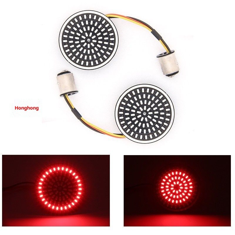 8pcs 1157 LED Turn Signals Front Rear 81 LED Lights Super Bright 1156 Bulbs Lens Kit 1986-2024 Compatible - Image 2