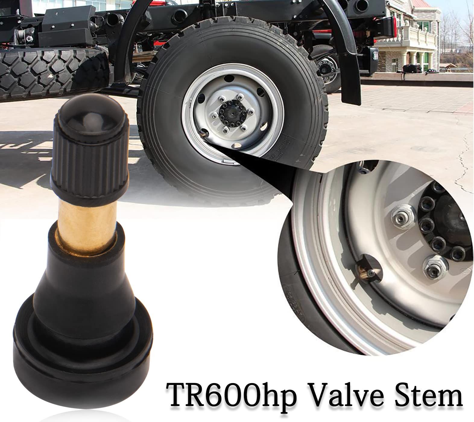50pcs TR600 High Pressure Tire Valve Stem - High-Pressure Tubeless Snap-in Valves Good for Larger or Heavy-Duty Vehicle - Image 4