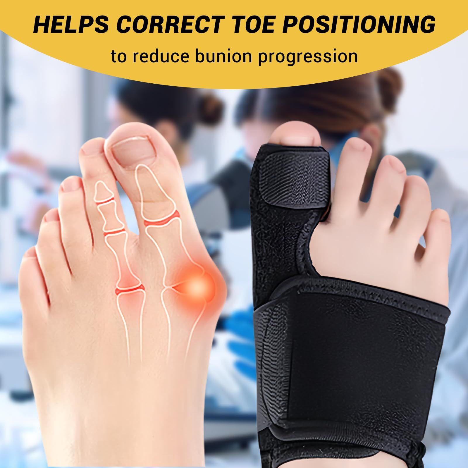 Effective Corrector for Women and Men | Relief Kit, Straighten Toes, and Correct Alignment | Cushion Sleeves | Feet Support - - Image 2