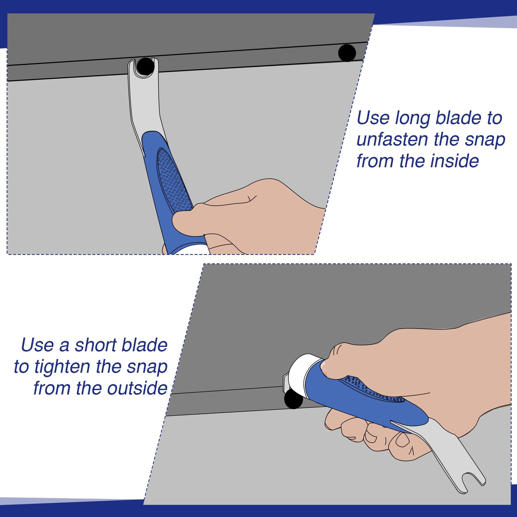 Practical and Durability Boat Cover Snap Release Tool Save Canvas from Ripping, Design for Boaters and Anglers（blue） - Image 3