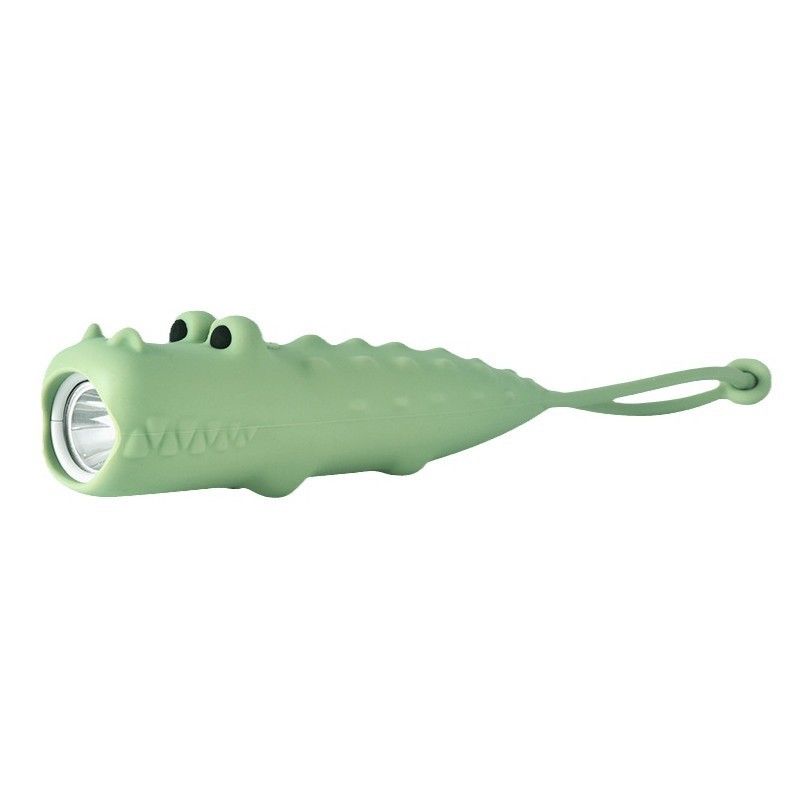 Crocodile Kids Flashlight Rechargeable, LED Flashlight for Boys & Girls, Fun Lightweight Flashlights for School Kid for Camping & Outdoor Adventures, Birthday Gift,1 Pack-Crocodile - Image 1