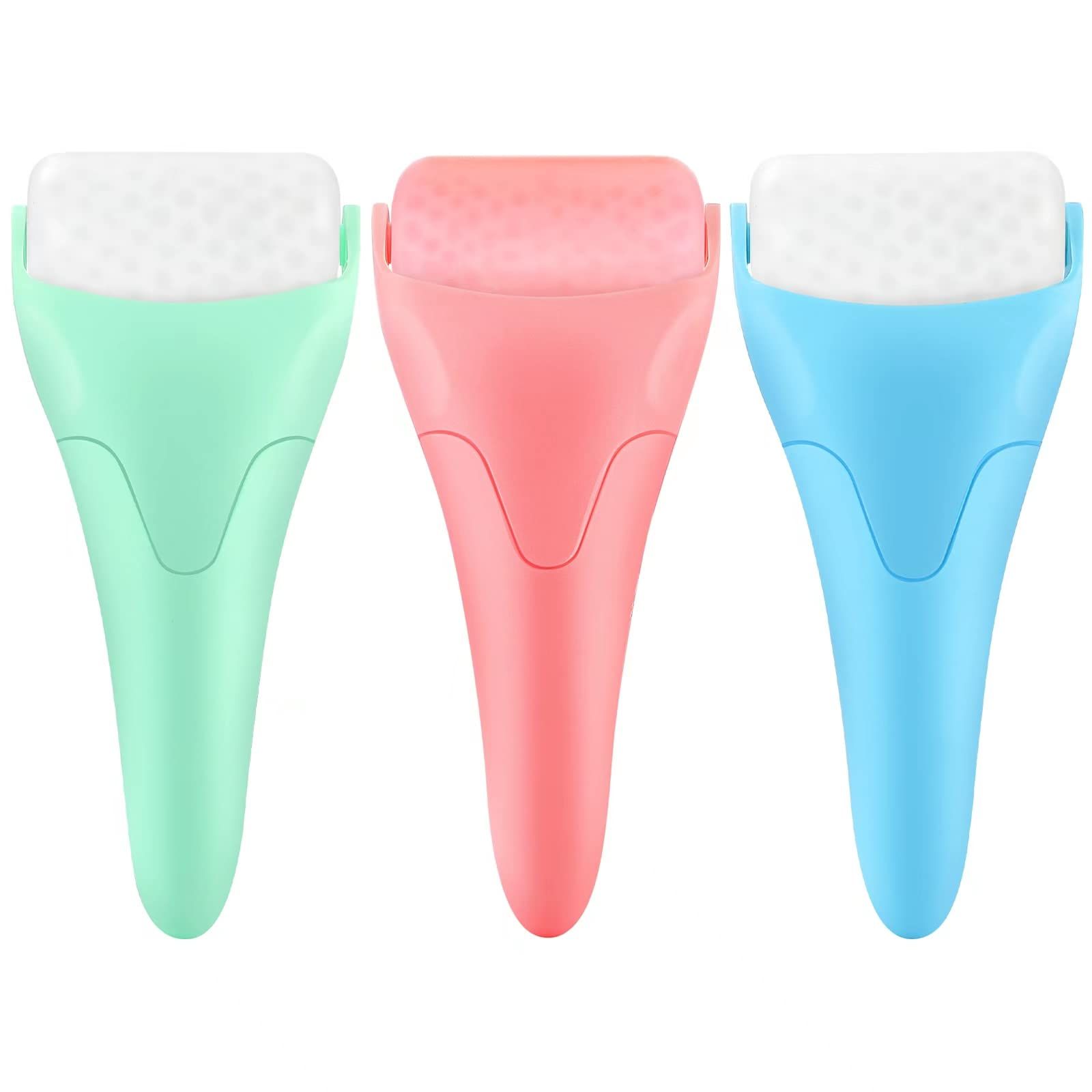 3 Pack for Face & Eye Puffiness Relief for Men and Women, Reduce Wrinkles, Massager Under Eye Puffiness（pink,green,blue,18.5*8.5*4.2cm ) - Image 1