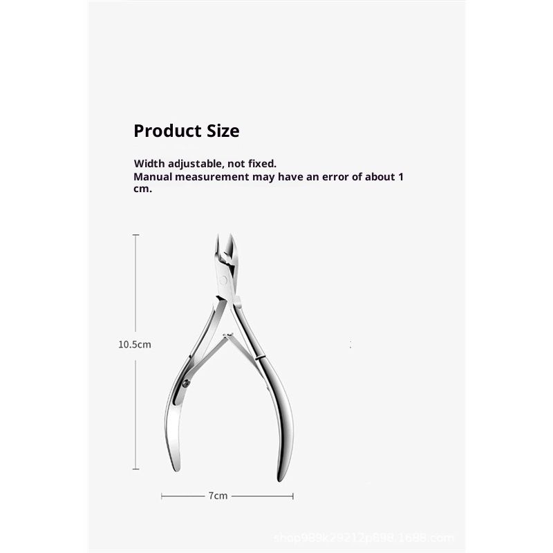 Cuticle Nippe Professional Cuticle Nippers,Stainless steel, electroplated, Remover Macicure Tool for Fingernails and Toenails, silver - Image 5