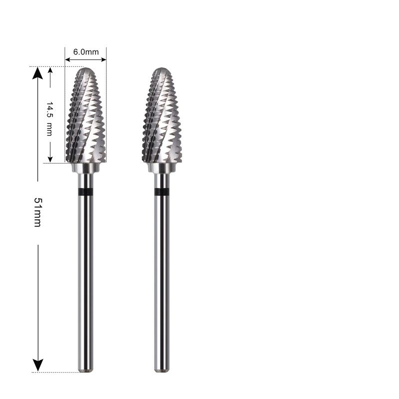 Die Grinder Bits Tungsten Double Cut Burr Bits  for Die Grinder Kits Metal Grinding Drilling Polishing (2pcs XC Extra Coarse Grinding Degree) - Image 5