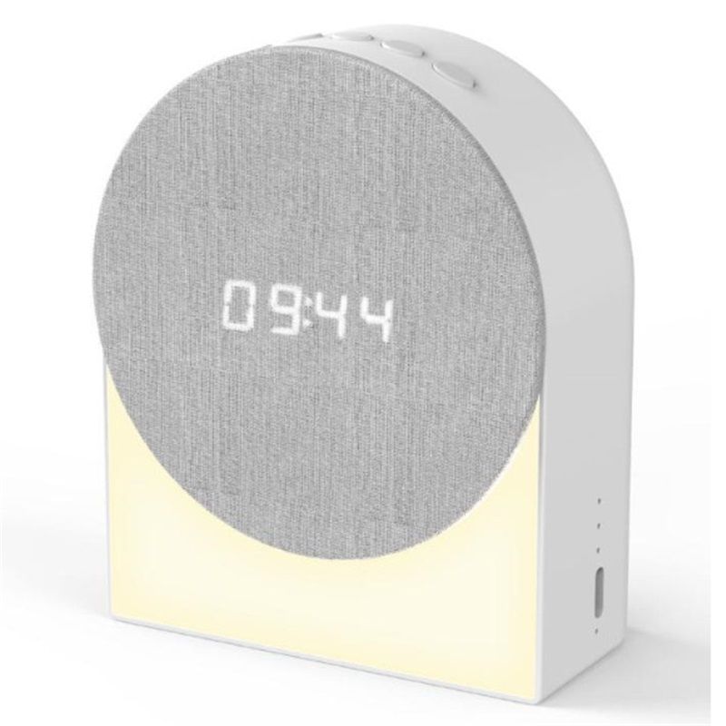 4 in 1 Sound Machine with Digital Clock & Night Light, White Noise Machine, 32-Level Volume, Memory & Timer, Rechargeable Battery, Portable for Baby（9*4.6*11cm） - Image 1