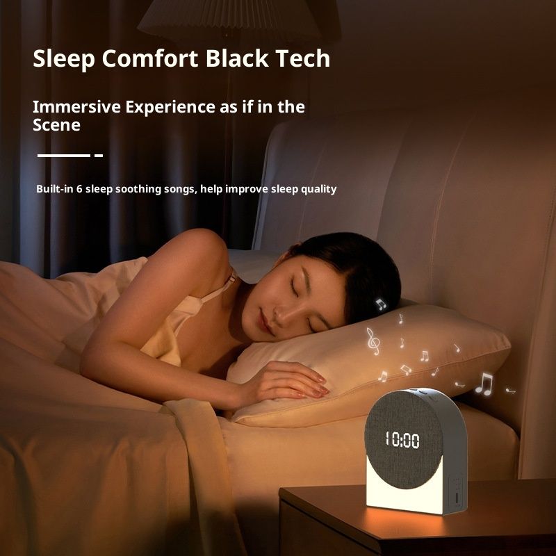 4 in 1 Sound Machine with Digital Clock & Night Light, White Noise Machine, 32-Level Volume, Memory & Timer, Rechargeable Battery, Portable for Baby（9*4.6*11cm） - Image 4