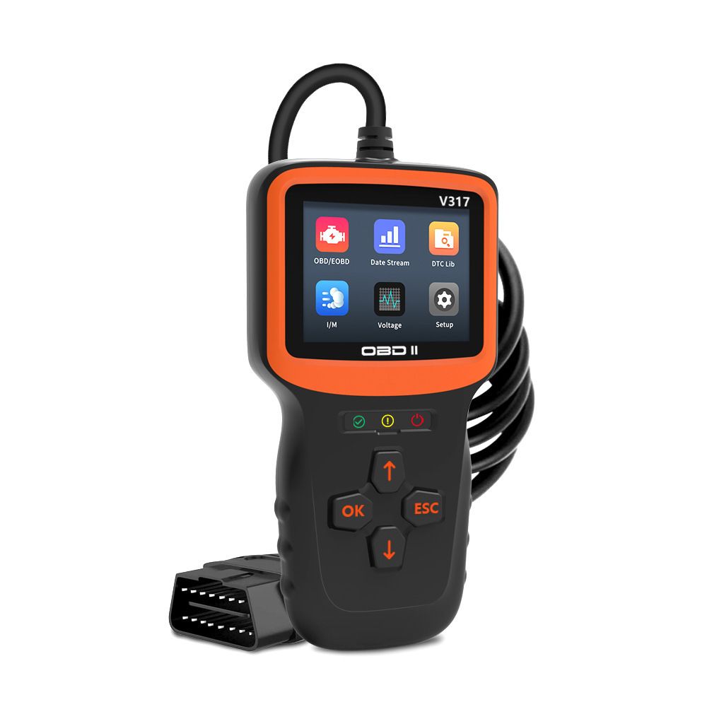 OBD2 Scanner Diagnostic Tool, Vehicle Check Engine Code Readers with Reset & I/M Readiness & More, Car OBDII/EOBD Diagnostic Scan Tool - Image 1