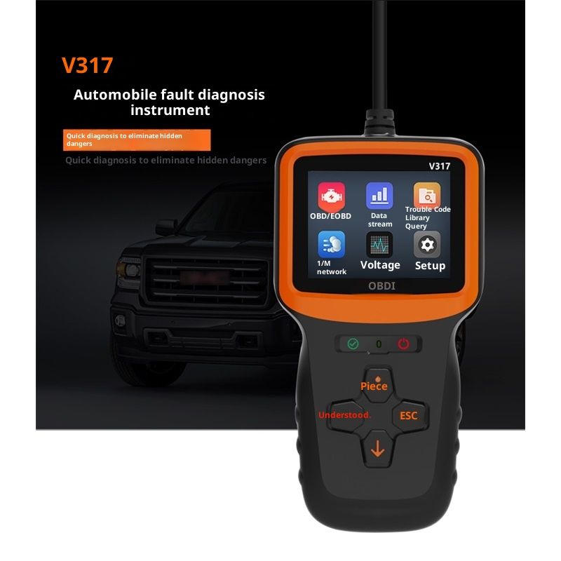 OBD2 Scanner Diagnostic Tool, Vehicle Check Engine Code Readers with Reset & I/M Readiness & More, Car OBDII/EOBD Diagnostic Scan Tool - Image 3