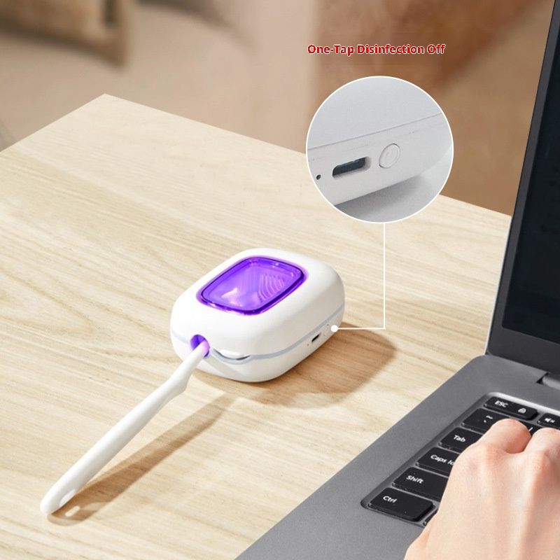 UV Toothbrush Covers Case Holder,Dual UVC Light Clear Window,Toothbrush Cleaner Portable Brush Cover and Travel Case Fits Most Electric and Manual Toothbrushes - Image 4