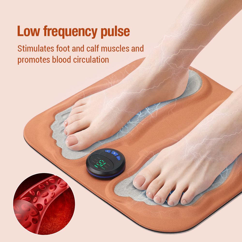 Portable Foot Massager for Tired Feet -6 Massage Modes,Pulse & Deep Tissue Relief, Travel-Friendly Comfort with remote control - Image 3