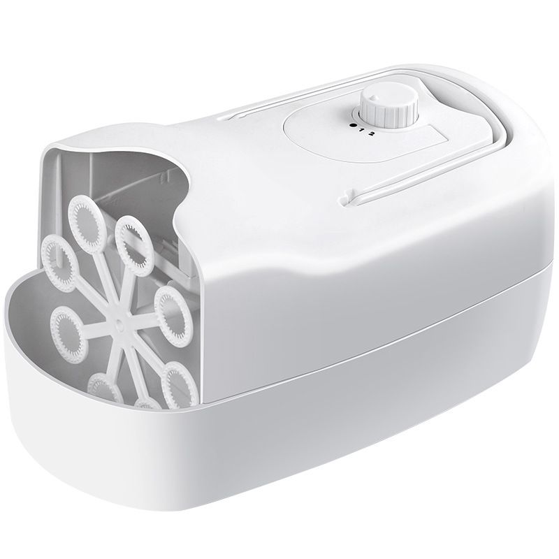 Bubble Machine, Automatic Bubble Blower Machine, Portable Bubble Maker for Outdoor and Indoor Use, (White) - Image 2