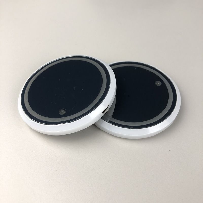2pcs LED Car Cup Holder Lights, Changeable Color USB Charging Luminescent Car Cup Holder Mat Coaster Insert, LED Interior Atmosphere Lamp - Image 2