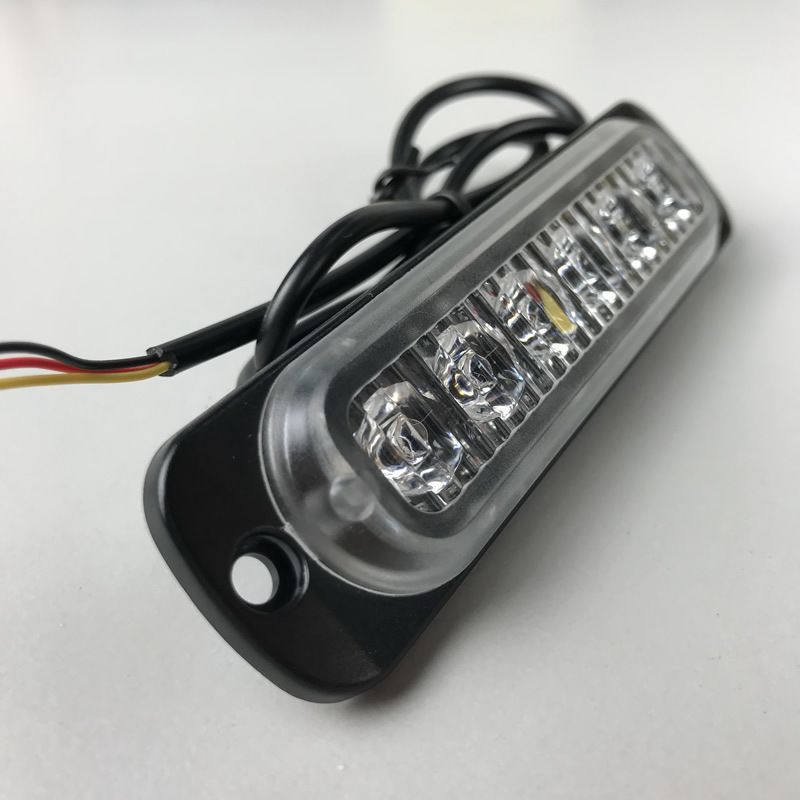 LED Emergency Strobe Lights, 8x Red White 6 LED Strobe Warning Emergency Flashing Light Caution Construction Hazard Light Bar For Car Truck Van Off Road Vehicle Surface Mount - Image 5