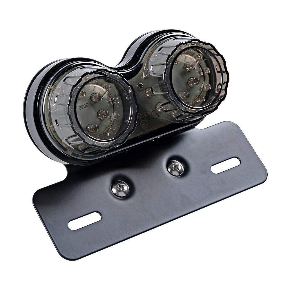 10W 20-LED Motorcycle Tail Light Integrated Driving&Brake Light Turn Signal Lamp With License Plate Bracket - Image 3