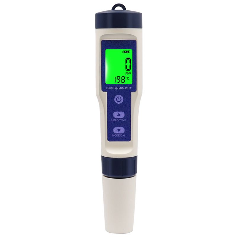 PH Meter & TDS Meter Digital Water Tester 5 in 1 Salinity Tester PH Temp EC and TDS Meter,PH Meter for Water with LCD Backlit,Water Testing Kits for Drinking Water, - Image 1