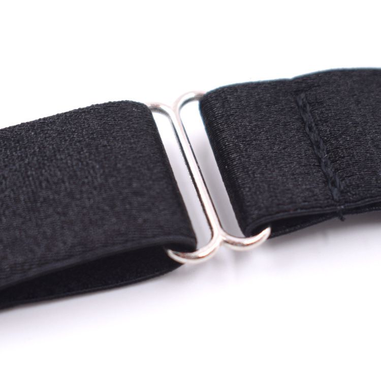 Mens Shirt Stays shirt garters for Men with Loops, 1 Pair, Elastic Black Shirt Garters, Keeps Shirts Tucked in All Day - Black - Image 5