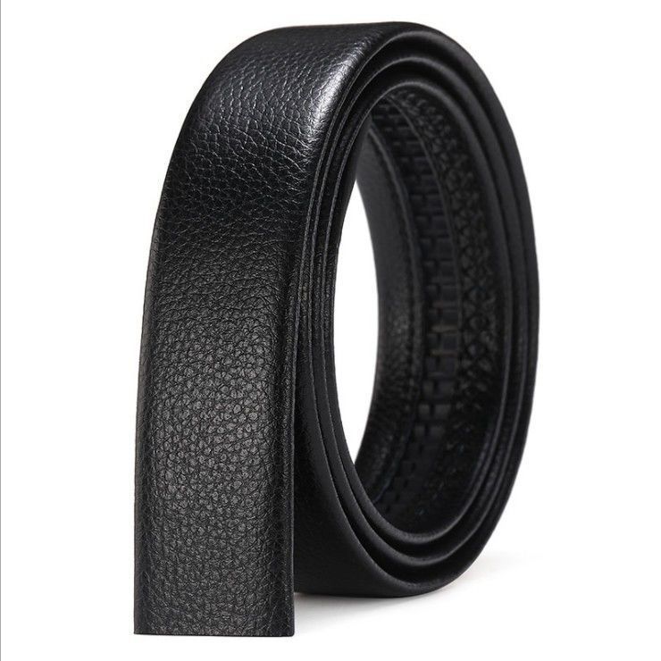 Mens Belt Leather Belt, Effortless Style, Piece Leather Belt with Minimalist Buckle Design (35mm, black) - Image 5