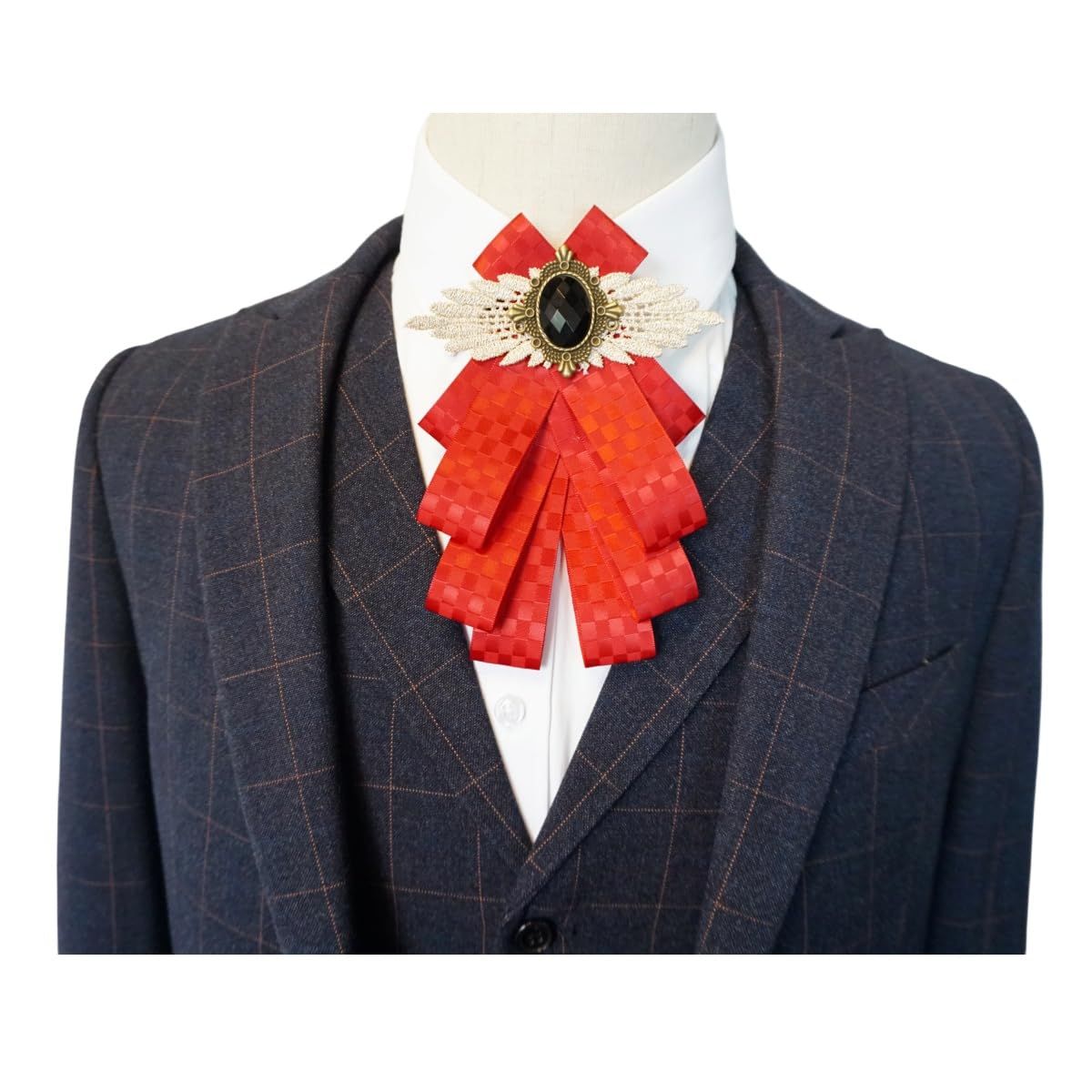 Dangle Wedding Party Bow Tie Women/Men Ribbon Pre Tied Neck Tie Adustable, Tied Bow Tie Luxury Decorative Suit - Image 3