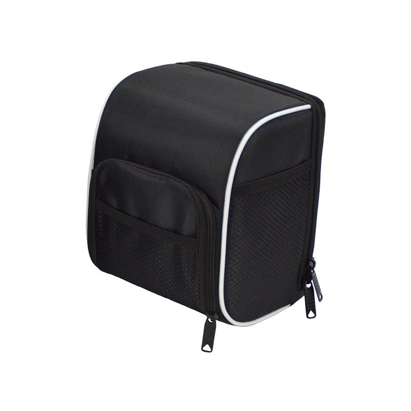 Cycling Bike Bicycle Handlebar Bags Front Baskets Black with Rain Cover,  for and Folding Bikes Easy to Install for Essentials - Image 1