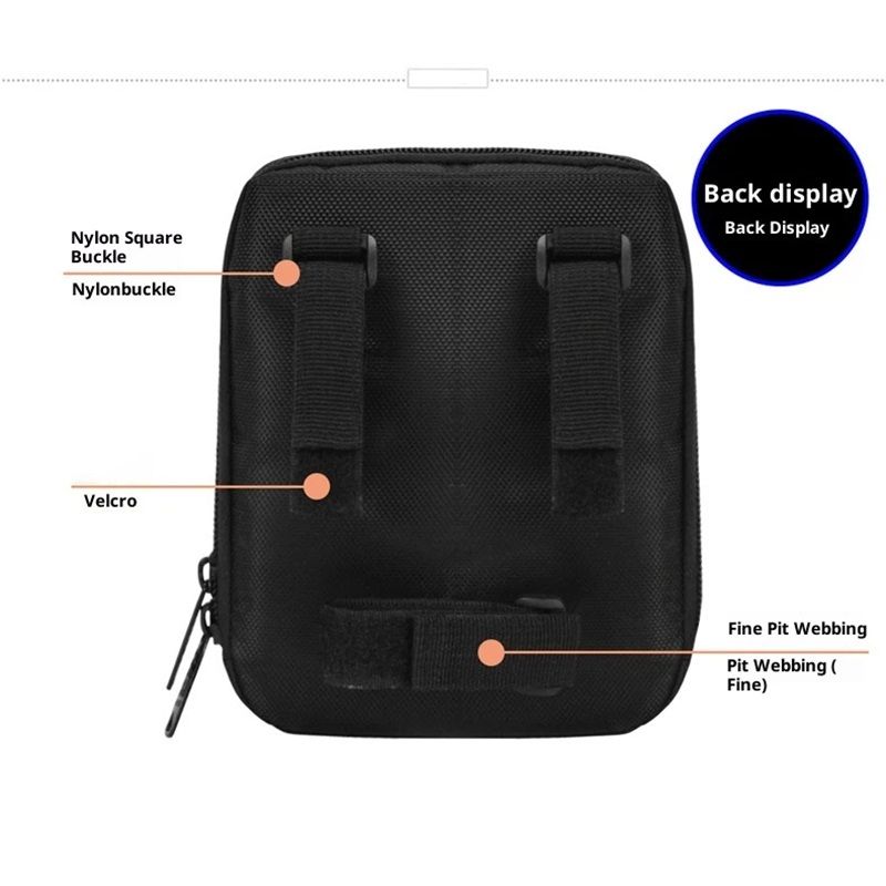 Cycling Bike Bicycle Handlebar Bags Front Baskets Black with Rain Cover,  for and Folding Bikes Easy to Install for Essentials - Image 3