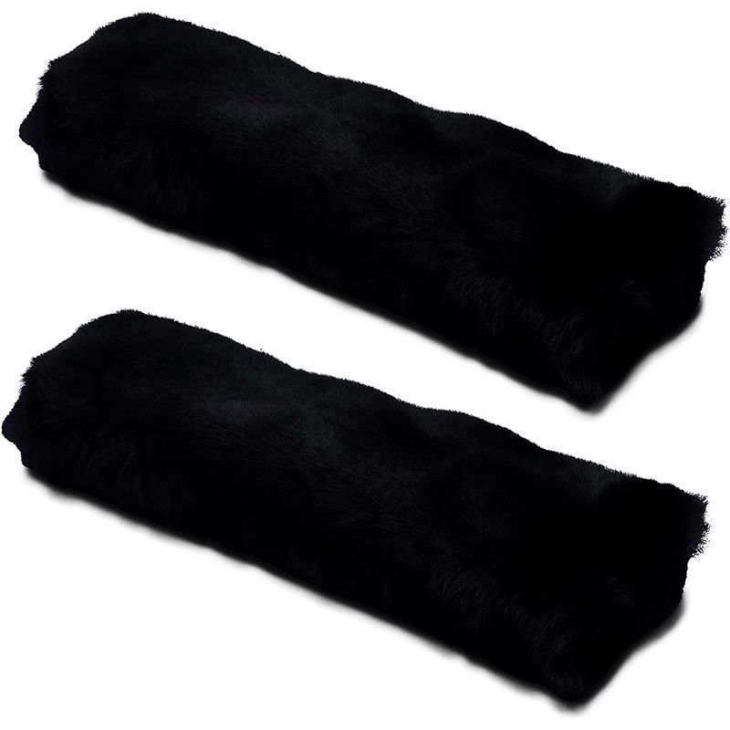 Car Seat Belt Pad,2 Pack Soft Seat Belt Cover for Shoulder Pad Neck Cushion Protector Car Accessories (Black) - Image 1